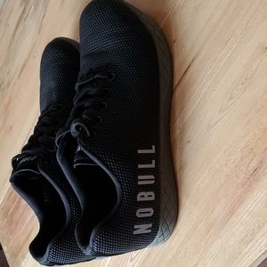 NOBULL Women's Super Fabric Trainer Shoes Black & Gray - Size W 8.5